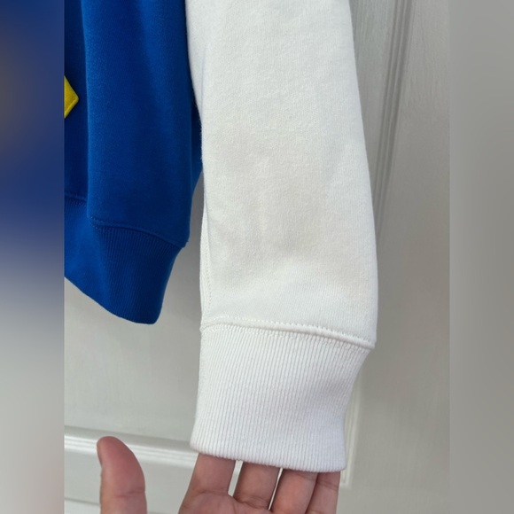 Polo by Ralph Lauren Kids' Blue and Yellow Hoodie (Size 8-10) - Picture 6 of 11